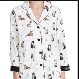 PJ Salvage flannel oversized sleep shirt Sz XS